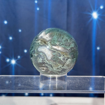 Moss Agate Sphere – 0.264 kg