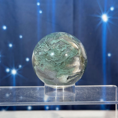 Moss Agate Sphere – 0.264 kg
