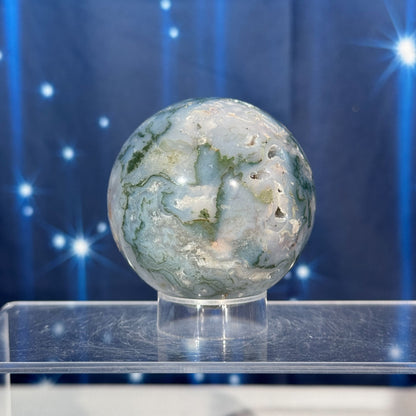 Moss Agate Sphere – 0.301 kg