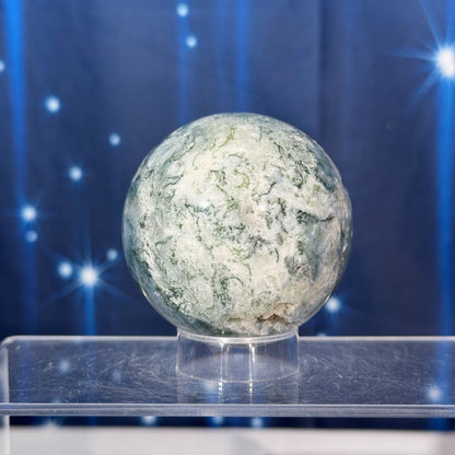 Moss Agate Sphere – 0.301 kg
