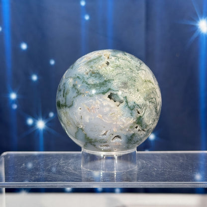 Moss Agate Sphere – 0.301 kg