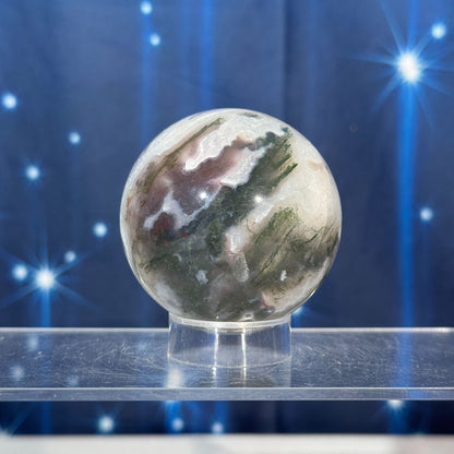 Moss Agate Sphere – 0.272 kg