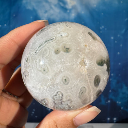 Moss Agate Sphere – 0.272 kg