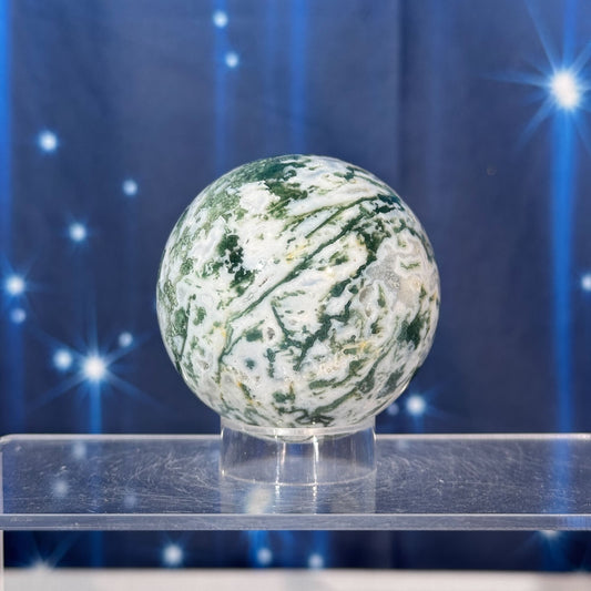 Moss Agate Sphere – 0.272 kg