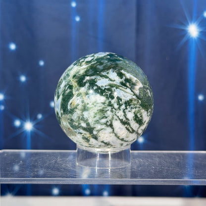 Moss Agate Sphere – 0.272 kg