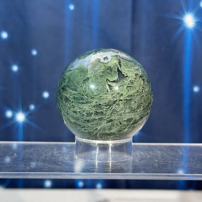 Moss Agate Sphere – 0.215 kg