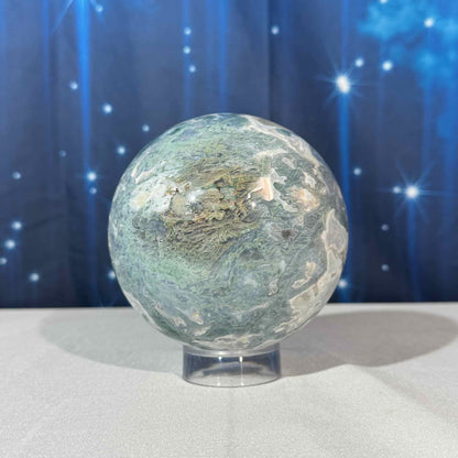 Moss Agate Sphere – 1.857 kg