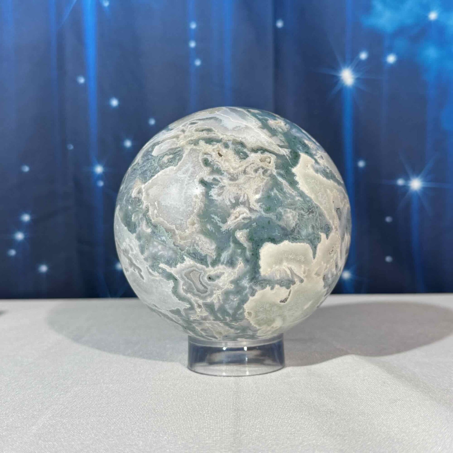 Moss Agate Sphere – 1.857 kg