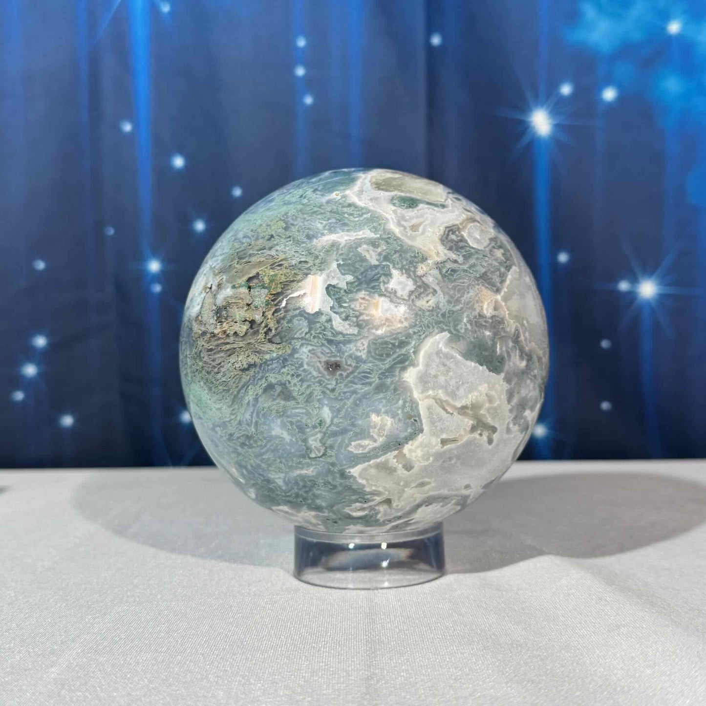 Moss Agate Sphere – 1.857 kg