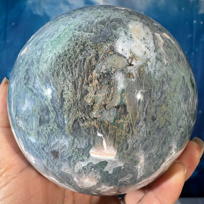 Moss Agate Sphere – 1.857 kg