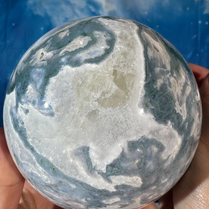 Moss Agate Sphere – 1.857 kg