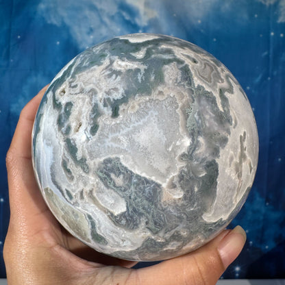 Moss Agate Sphere – 1.857 kg