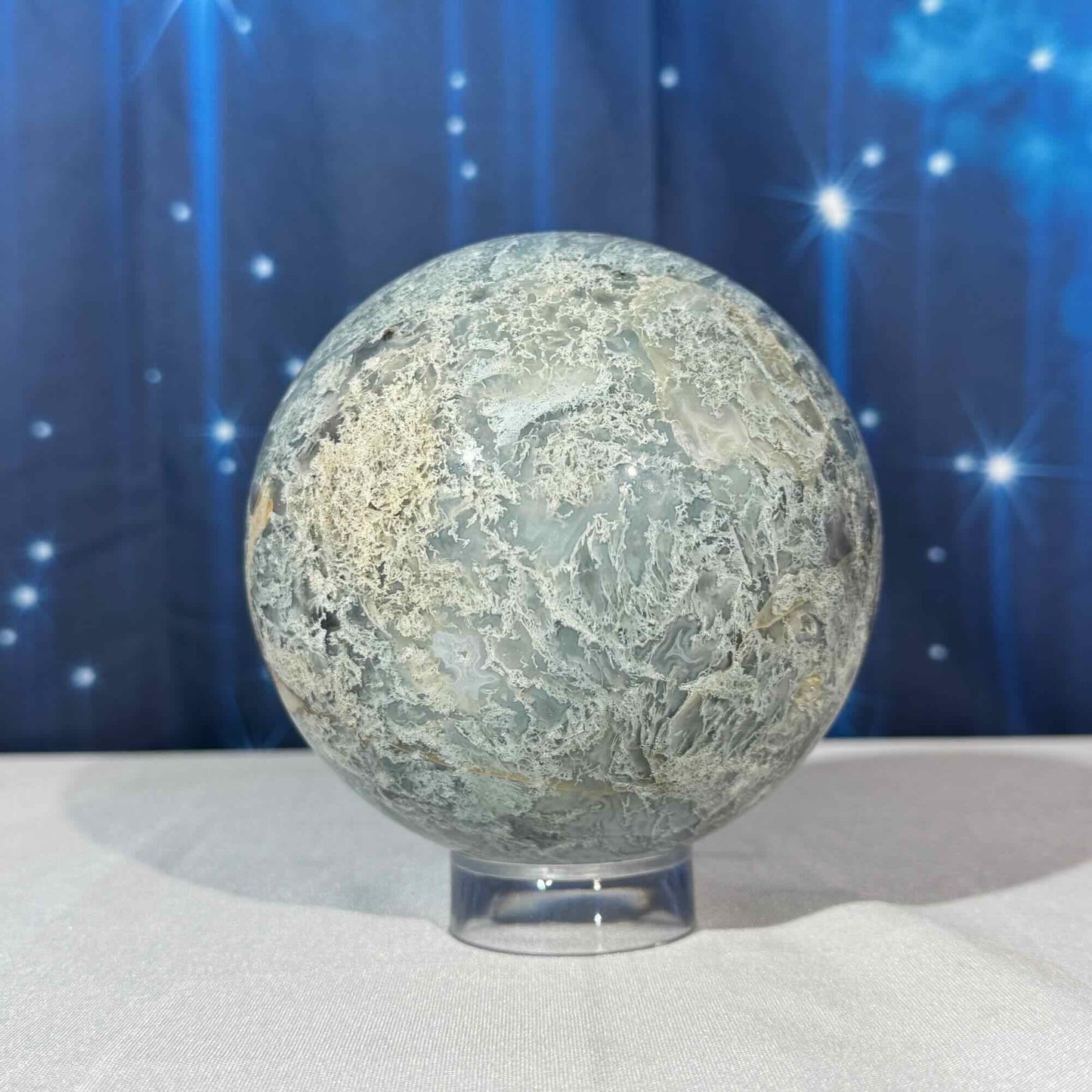 Moss Agate Sphere – 2.183 kg