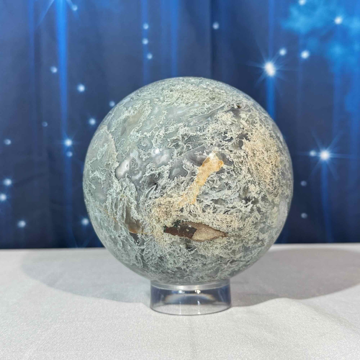 Moss Agate Sphere – 2.183 kg