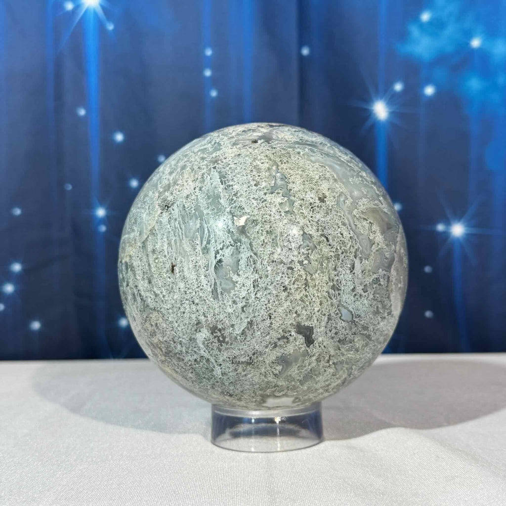 Moss Agate Sphere – 2.183 kg