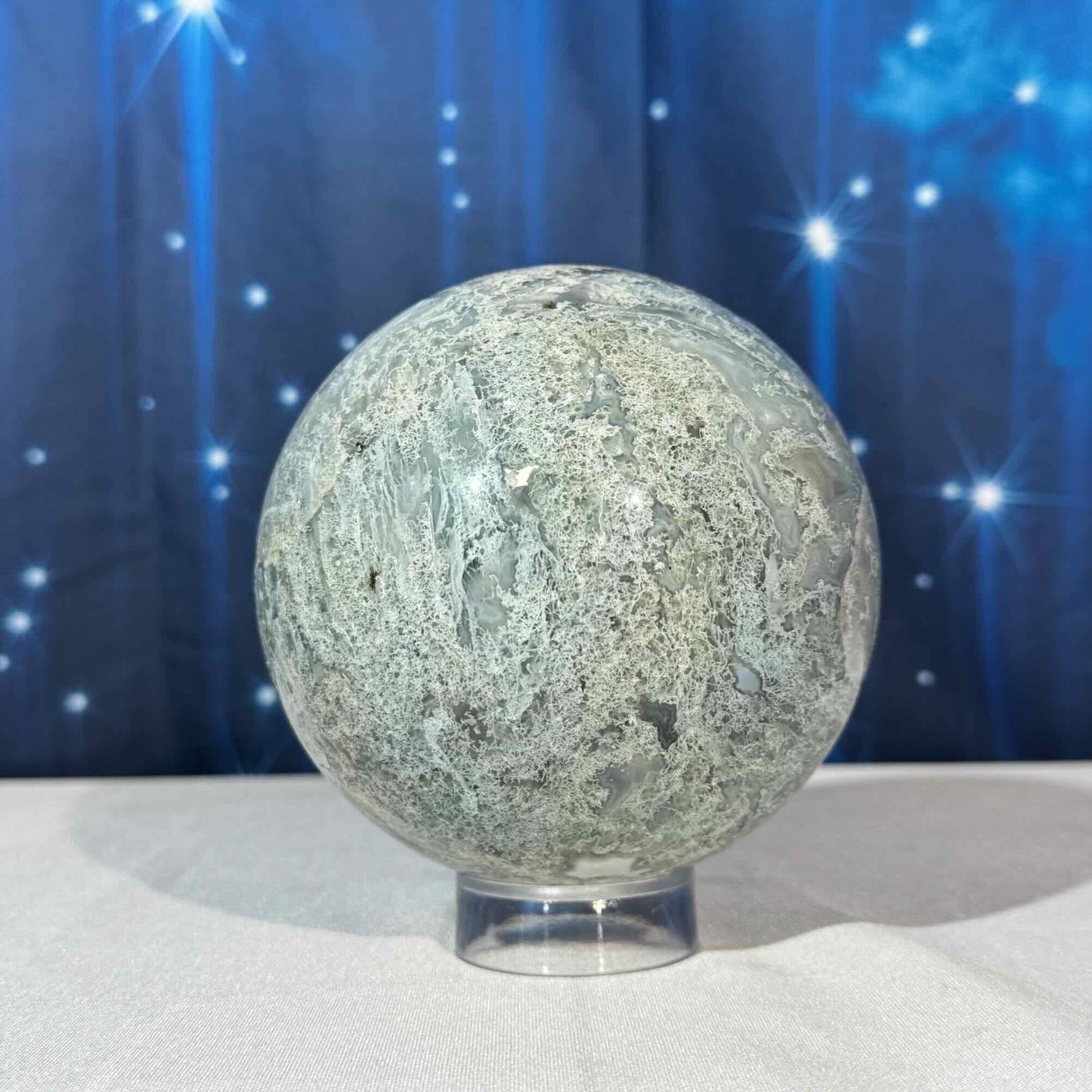 Moss Agate Sphere – 2.183 kg