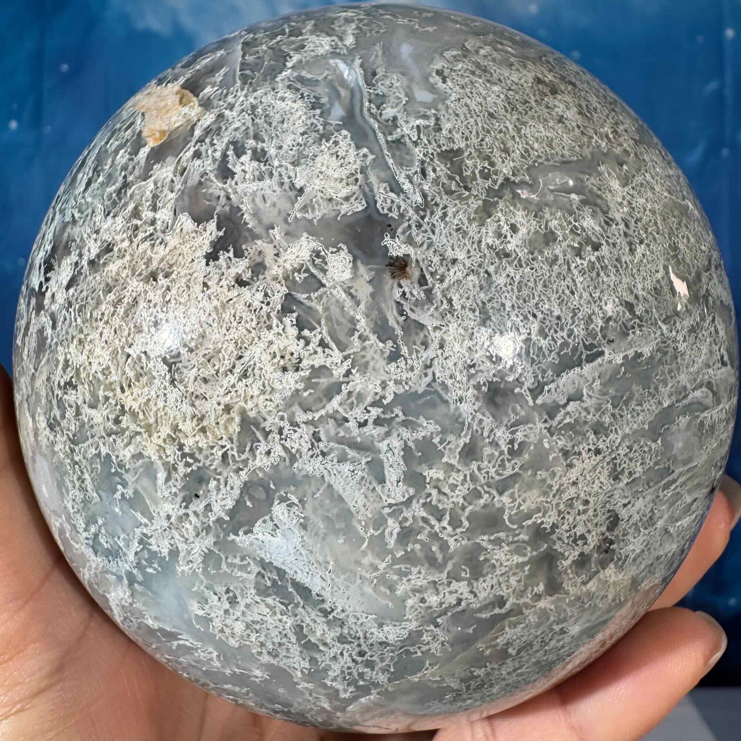 Moss Agate Sphere – 2.183 kg