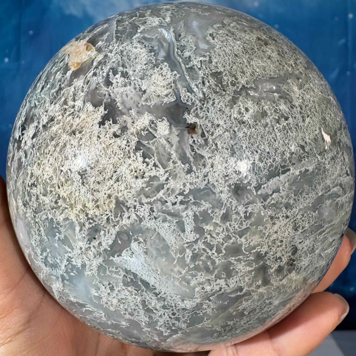 Moss Agate Sphere – 2.183 kg