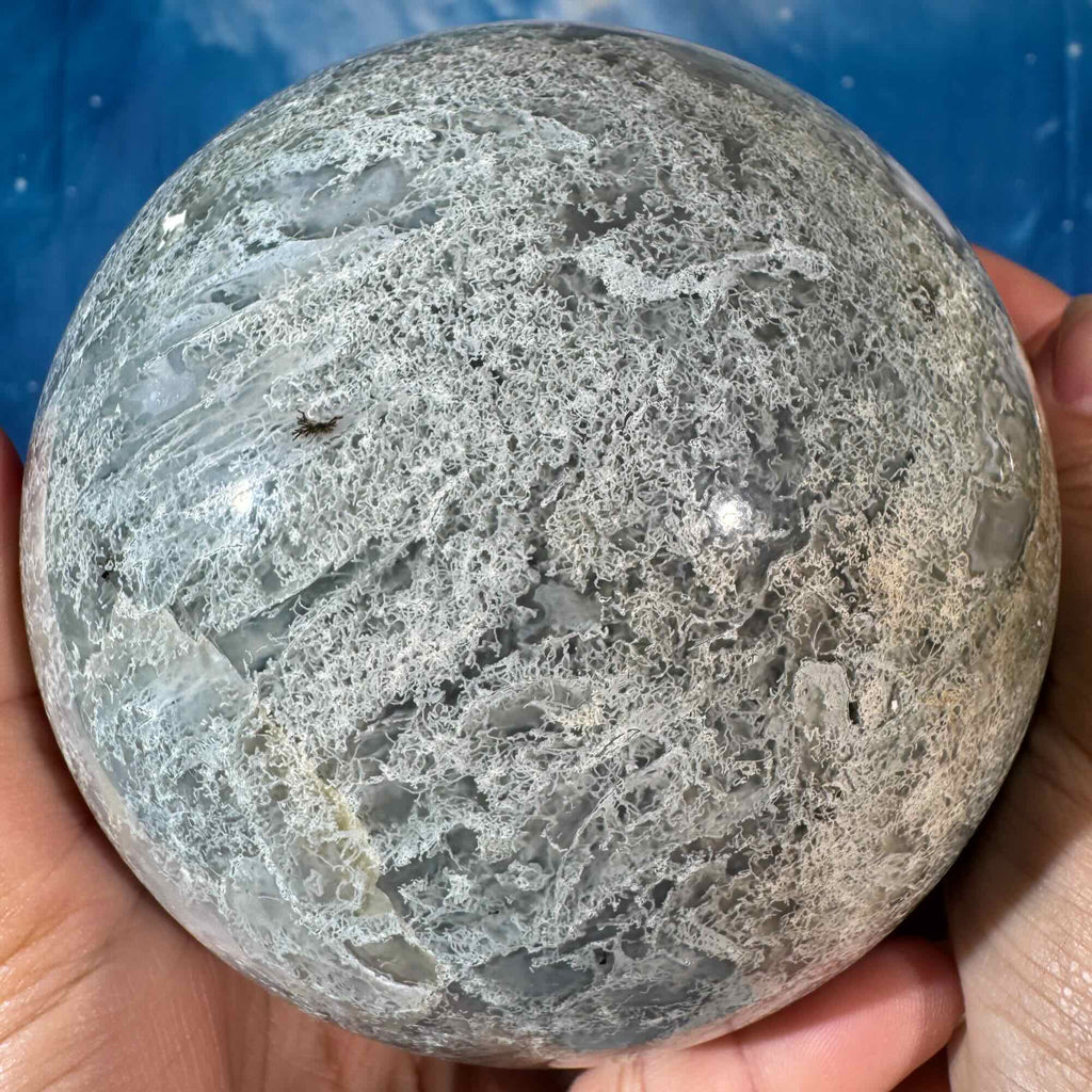 Moss Agate Sphere – 2.183 kg