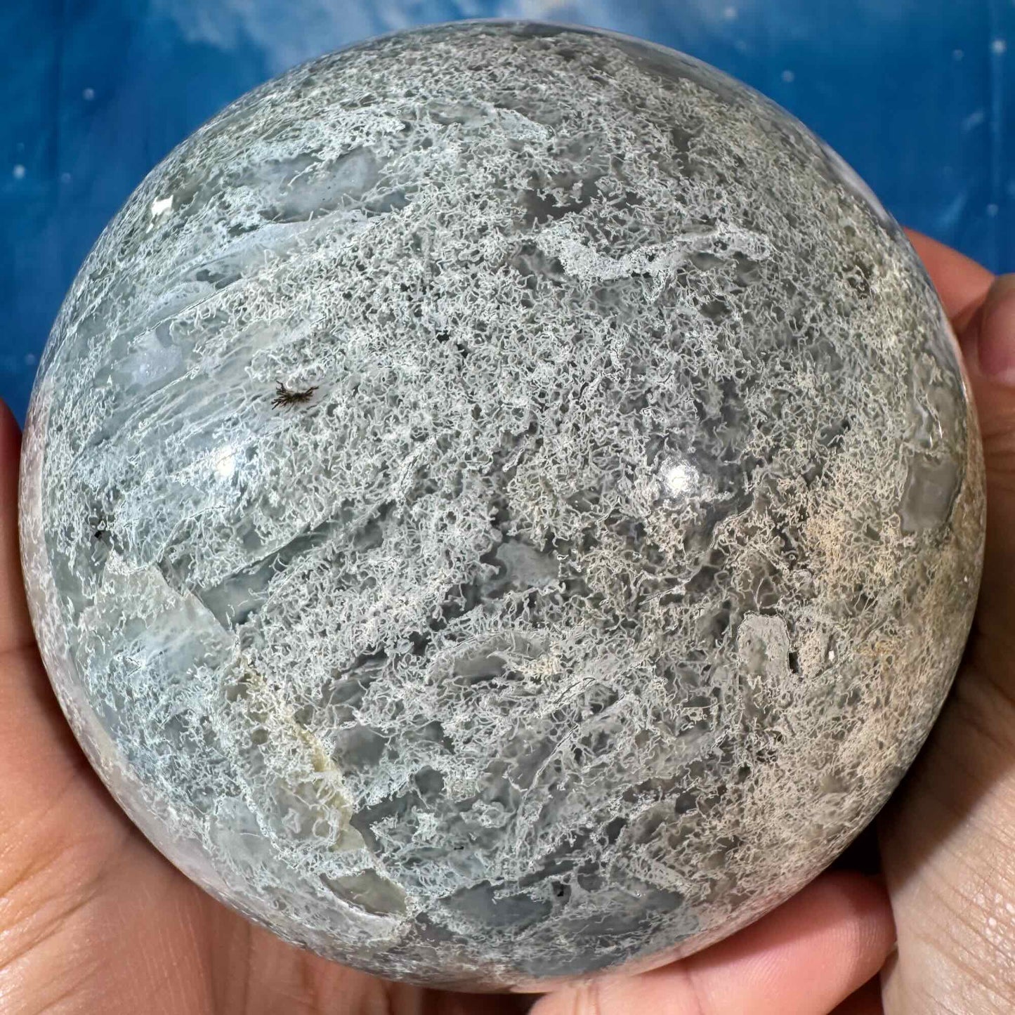 Moss Agate Sphere – 2.183 kg