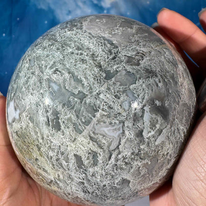 Moss Agate Sphere – 2.183 kg