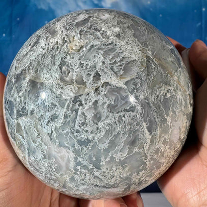 Moss Agate Sphere – 2.183 kg