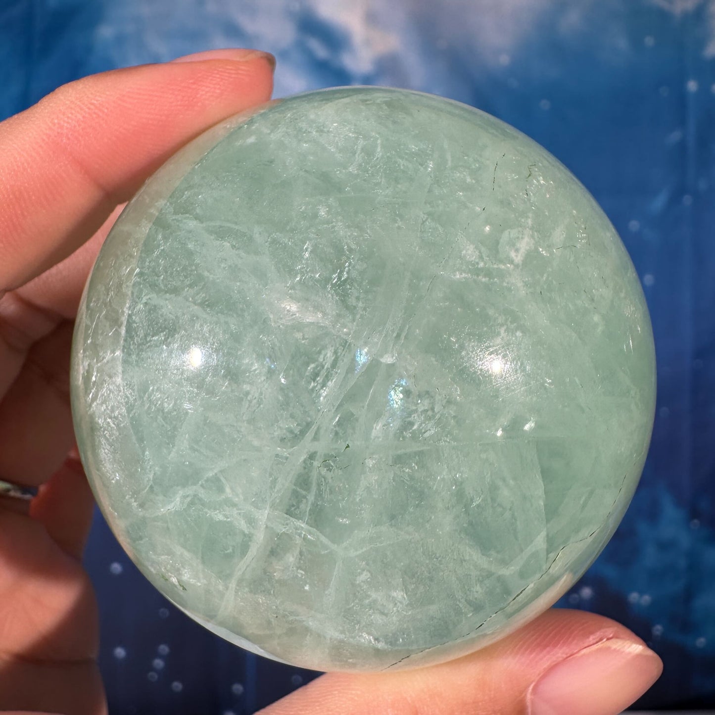 Green Fluorite Sphere – 0.462 kg
