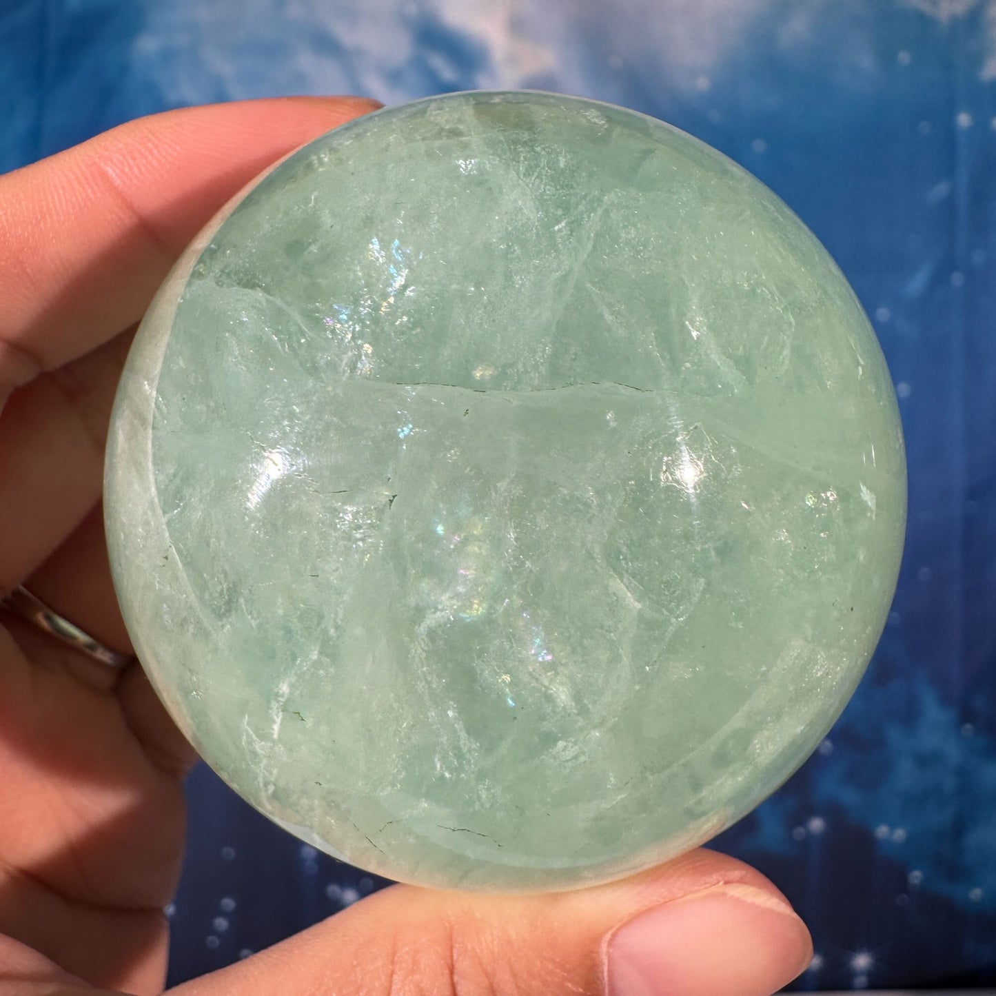 Green Fluorite Sphere – 0.462 kg