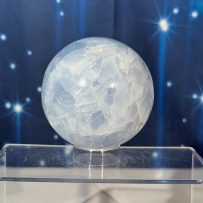 Blue Calcite Sphere – 0.632 kg