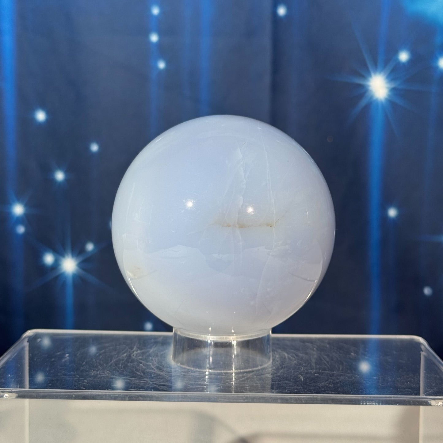 Blue Chalcedony Sphere – 0.524 kg