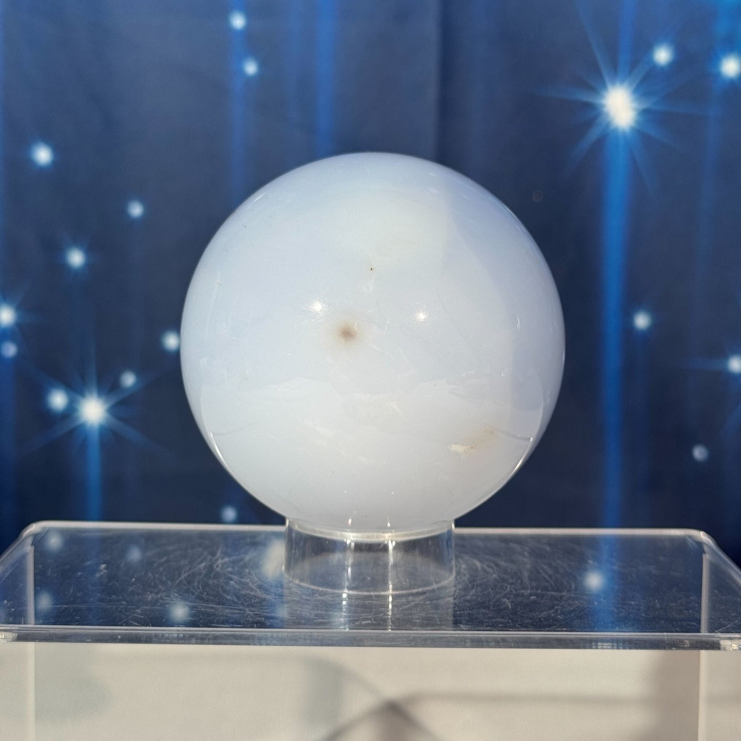 Blue Chalcedony Sphere – 0.524 kg