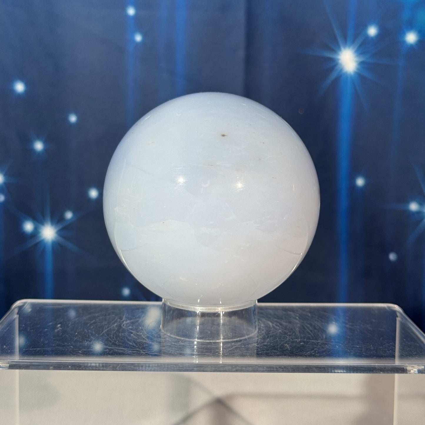 Blue Chalcedony Sphere – 0.524 kg