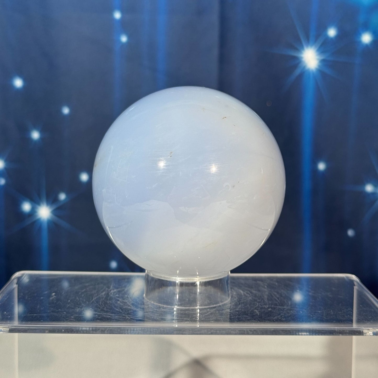 Blue Chalcedony Sphere – 0.524 kg