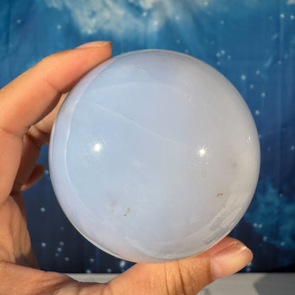 Blue Chalcedony Sphere – 0.524 kg