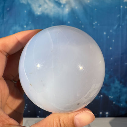 Blue Chalcedony Sphere – 0.524 kg