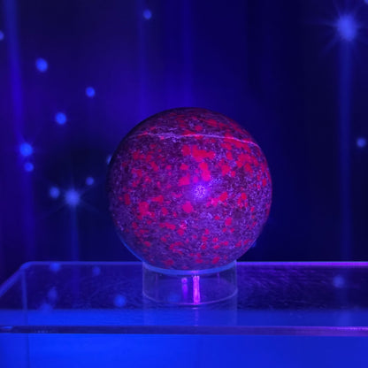 Ruby Kyanite Sphere – UV-Reactive • 0.357 kg