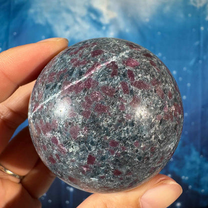 Ruby Kyanite Sphere – UV-Reactive • 0.357 kg
