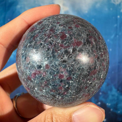 Ruby Kyanite Sphere – UV-Reactive • 0.357 kg