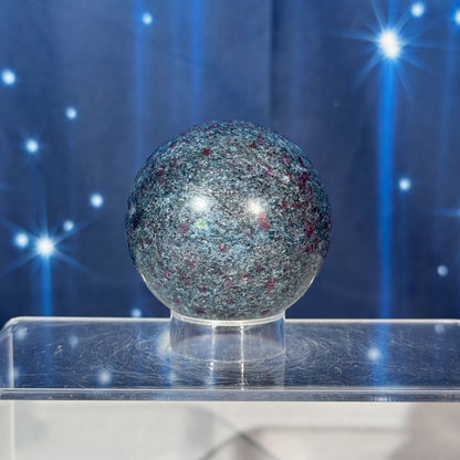 Ruby Kyanite Sphere – UV-Reactive • 0.371 kg
