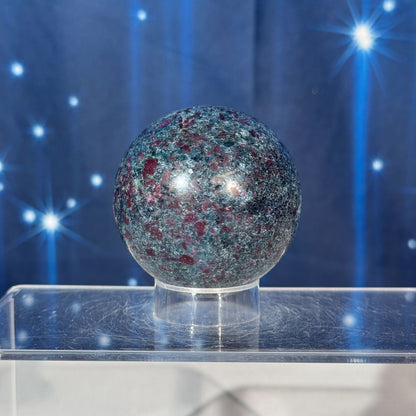 Ruby Kyanite Sphere – UV-Reactive • 0.371 kg
