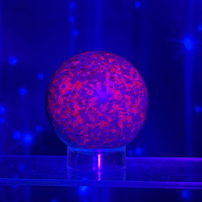 Ruby Kyanite Sphere – UV-Reactive • 0.371 kg