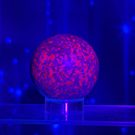 Ruby Kyanite Sphere – UV-Reactive • 0.371 kg