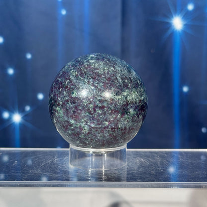 Ruby Kyanite with Fuchsite Sphere – UV-Reactive • 0.326 kg