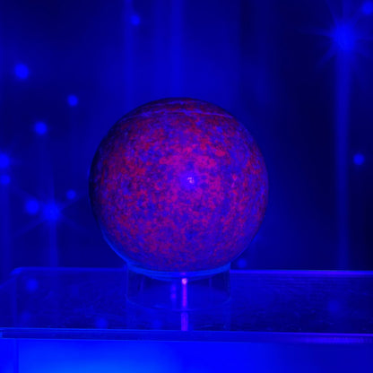 Ruby Kyanite with Fuchsite Sphere – UV-Reactive • 0.326 kg