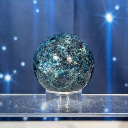 Ruby Kyanite with Fuchsite Sphere – UV-Reactive • 0.312 kg