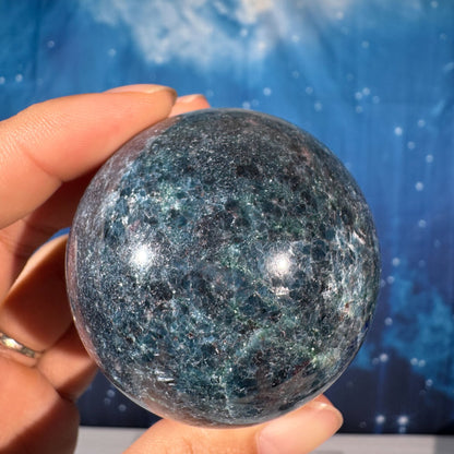 Ruby Kyanite with Fuchsite Sphere – UV-Reactive • 0.312 kg