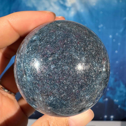 Ruby Kyanite with Fuchsite Sphere – UV-Reactive • 0.312 kg