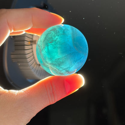Blue Fluorite Sphere – 0.113 kg