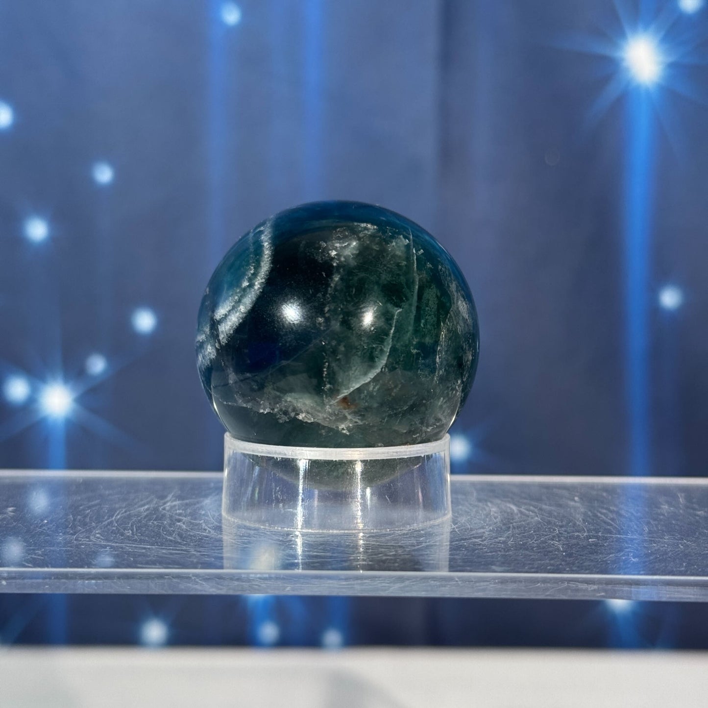 Blue Fluorite Sphere – 0.113 kg