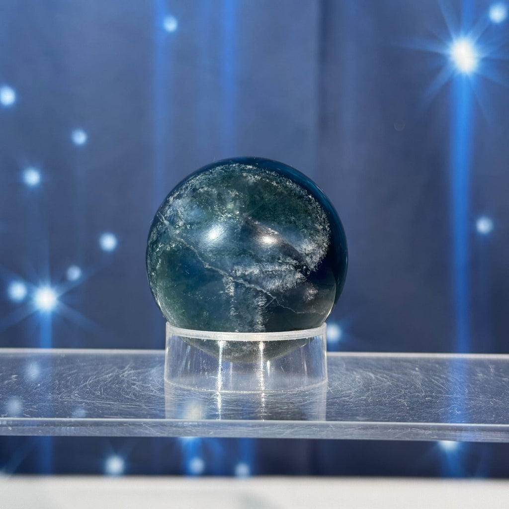 Blue Fluorite Sphere – 0.113 kg